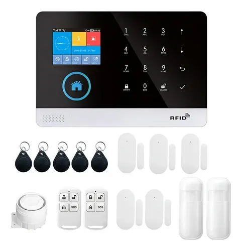 Kit de alarme Wi-Fi com controle e Alexa