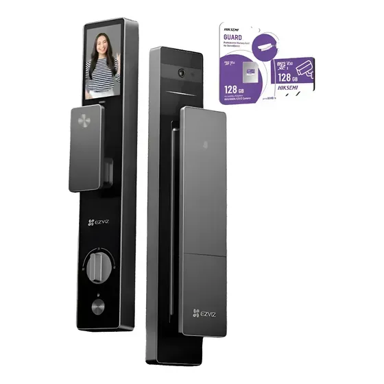 Fechadura digital EZVIZ DL50FVS com câmera e vídeo porteiro