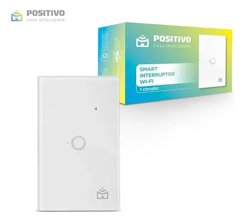 Interruptor inteligente Positivo touch 1 botão