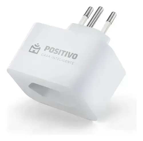 Tomada inteligente Positivo Smart Plug branca